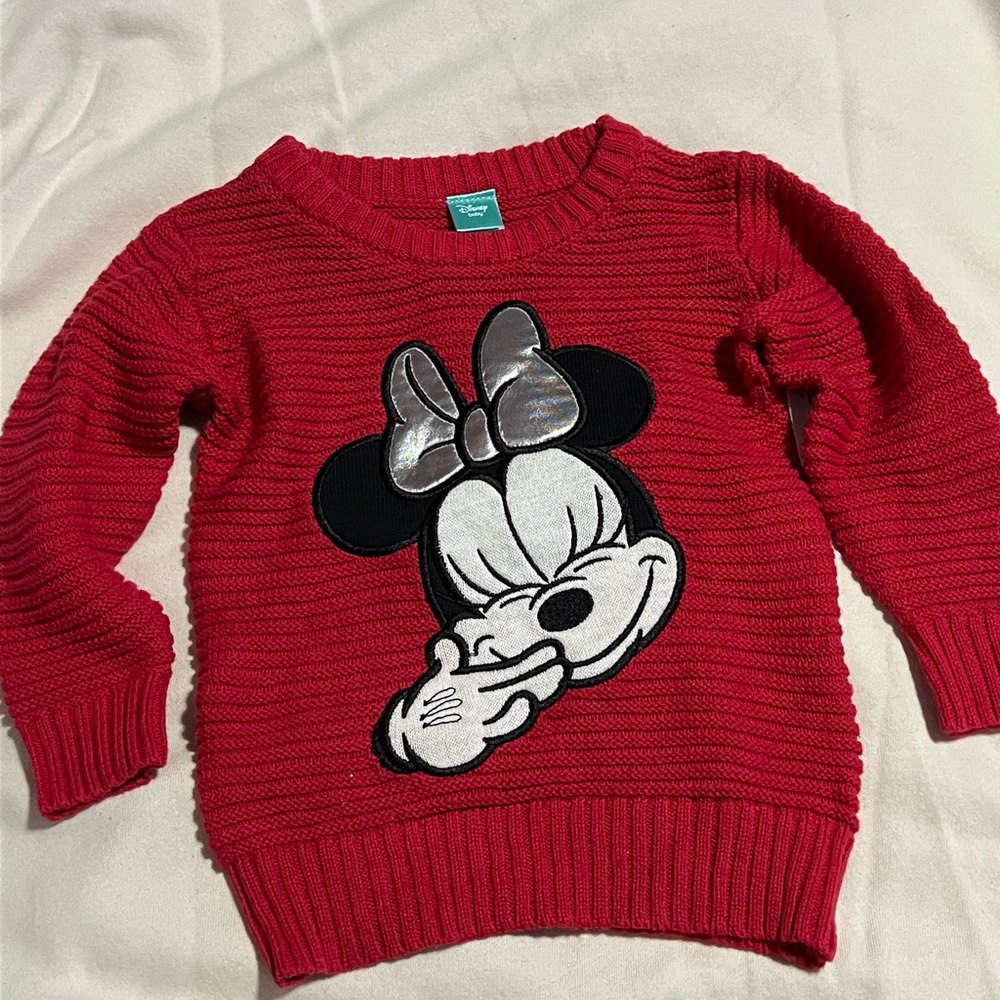 Disney Red Minnie Mouse Sweater